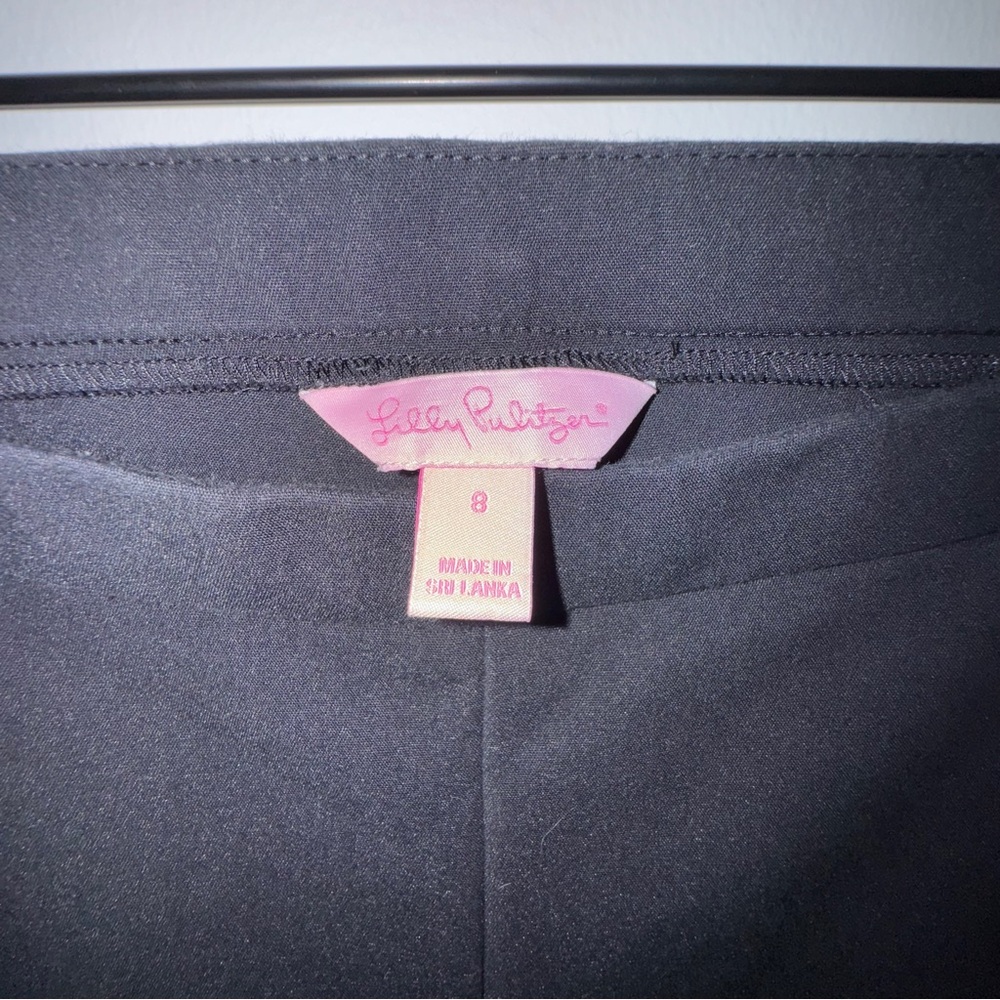 Classic Black Lilly Pulitzer‎ Stretch Pants Size 8 - Picture 3 of 13